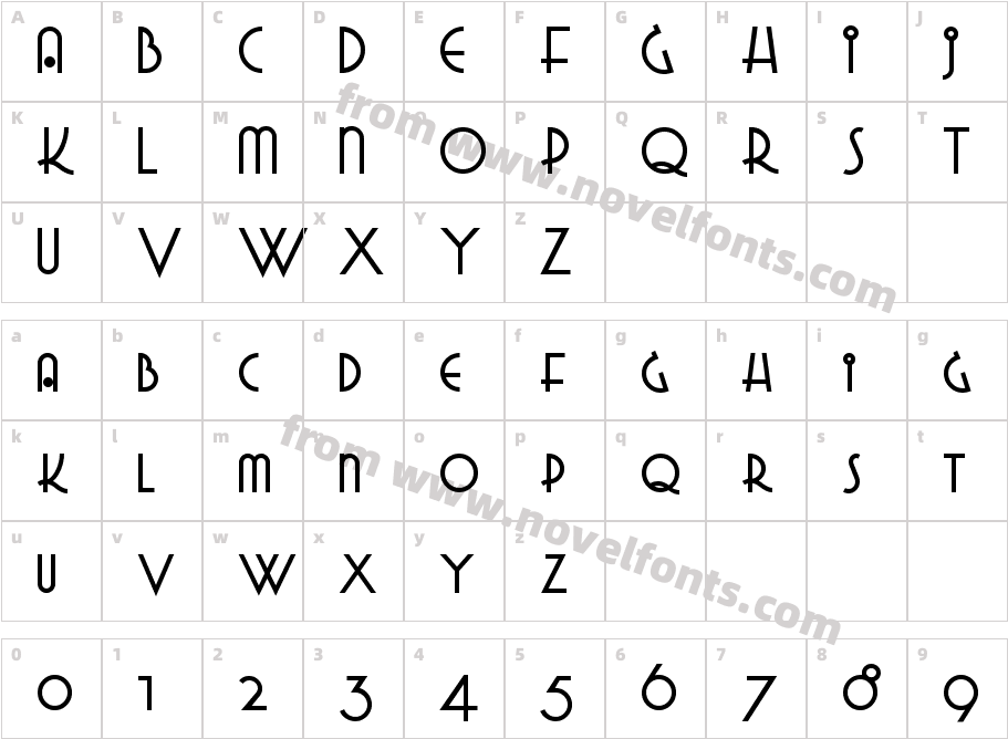 Grado GradooNFCharacter Map