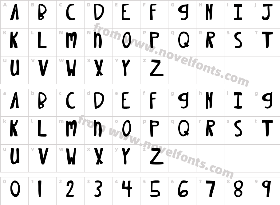 MTF XOXOvo2.1Character Map