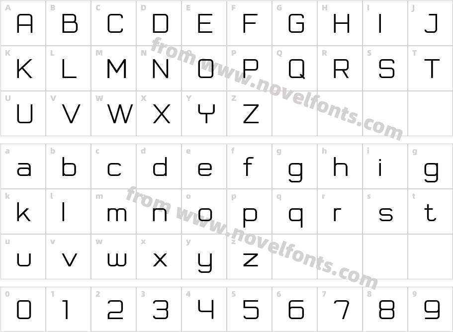 Grandift ThinCharacter Map