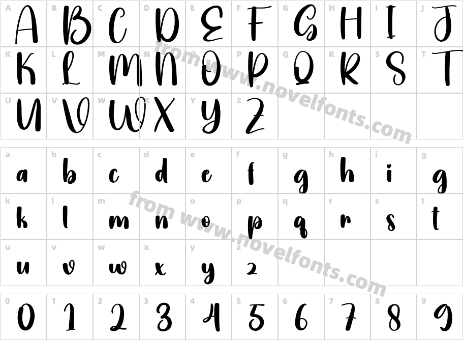 Graphics RegularCharacter Map