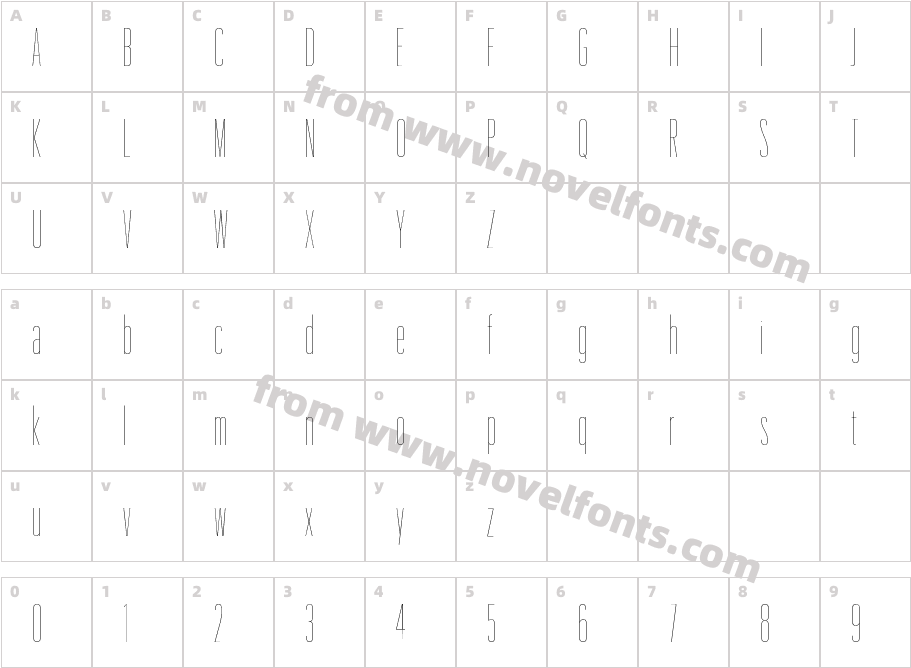 Graphik XXXCond Trial ThinCharacter Map