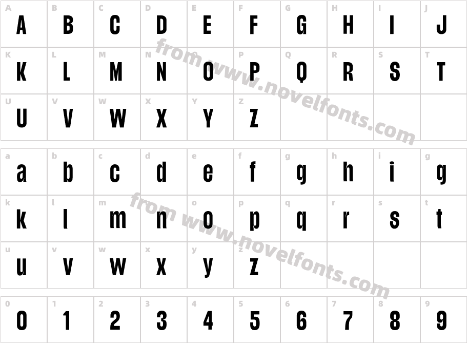 Gratelos DisplayCharacter Map
