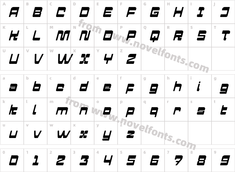 Great Paschal ItalicCharacter Map