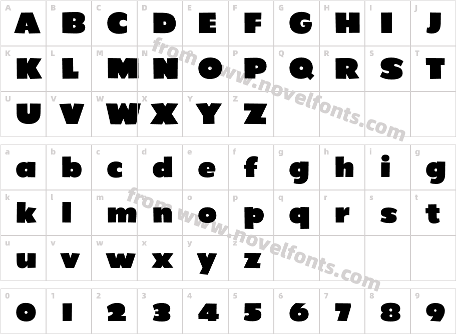 GrenadineMVB UltraCharacter Map