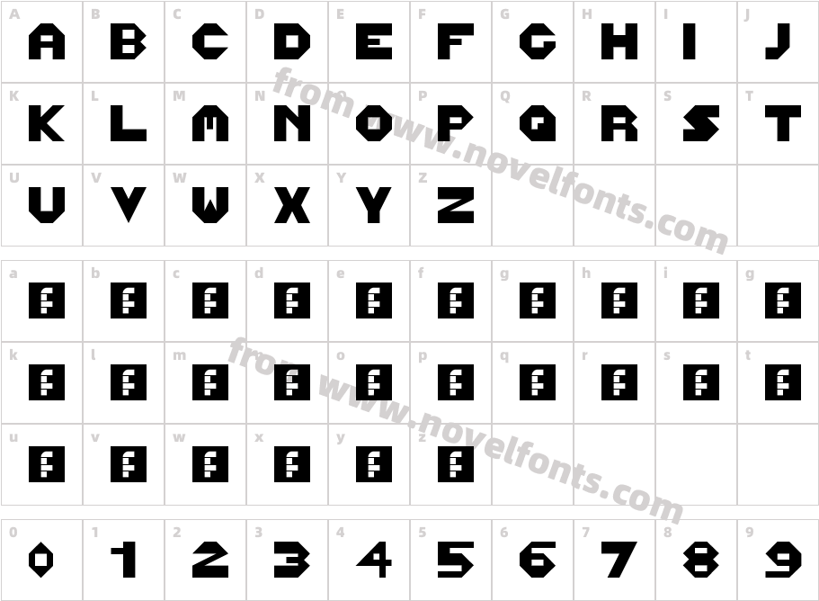 Grid RegularCharacter Map