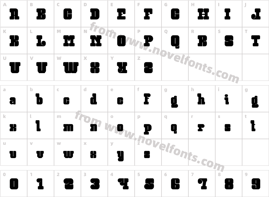 Groovy Gordy RegularCharacter Map