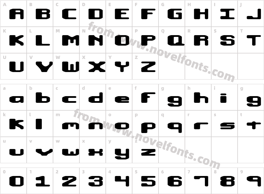 Macropsia (BRK)Character Map