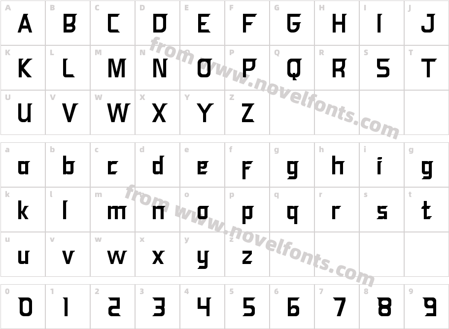 HERINA ThinCharacter Map
