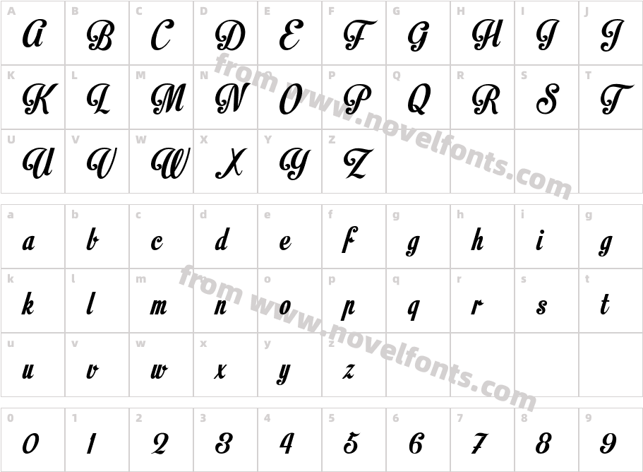 HLT Motion PictureCharacter Map
