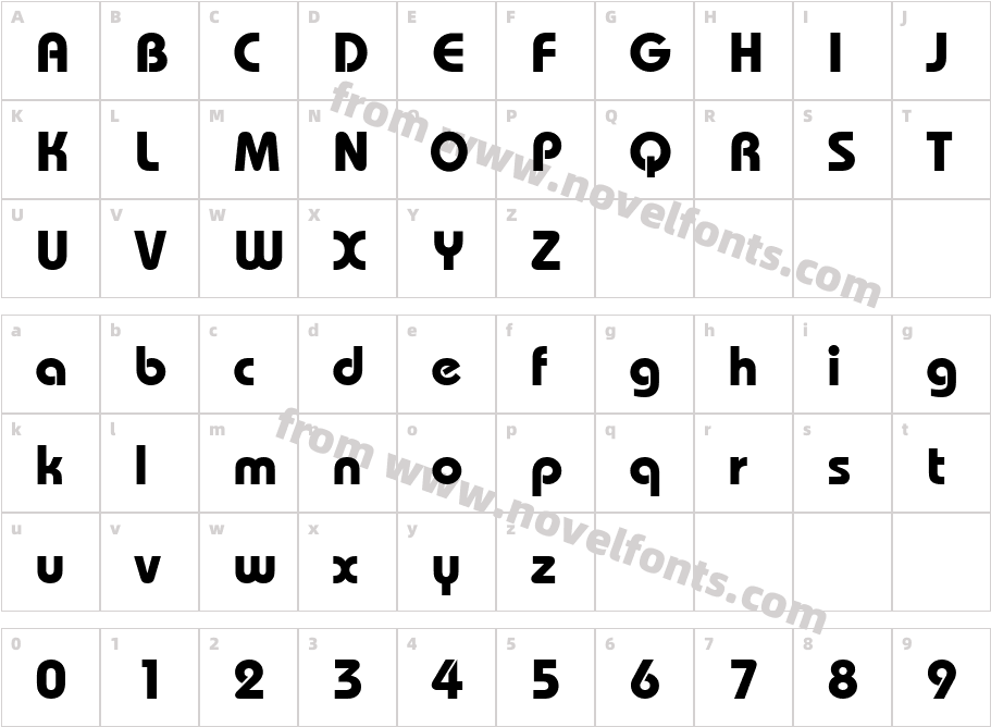 HP Bahamas M BoldCharacter Map