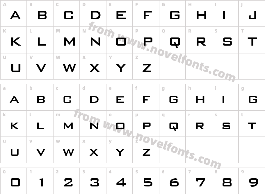 HP BankCharacter Map
