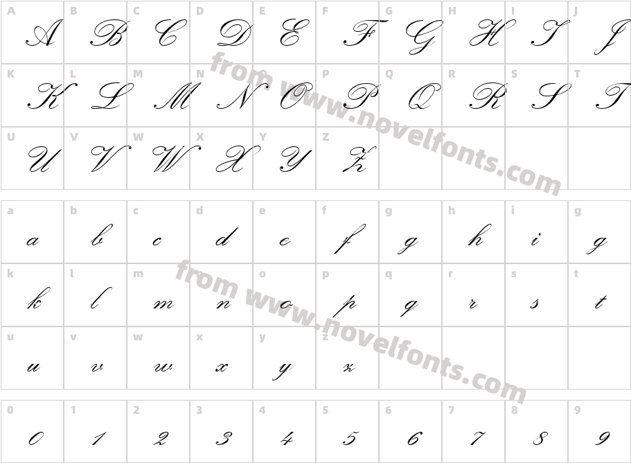 HP Kun ItalicCharacter Map
