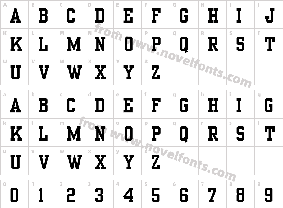 HP Lam NamCharacter Map