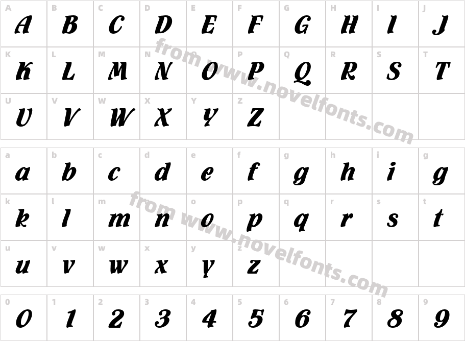 162-CAI978Character Map