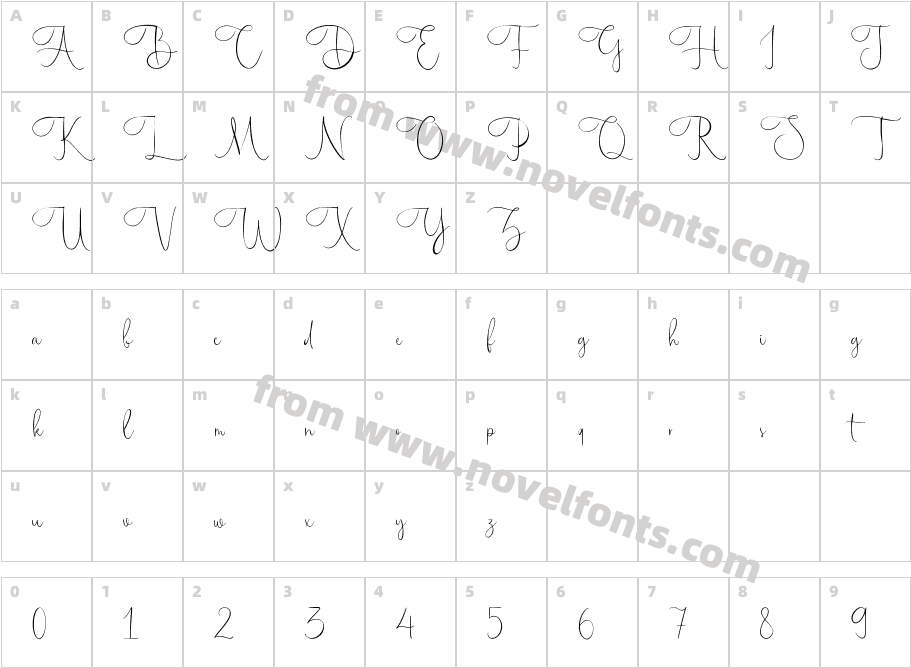 MaestrographyCharacter Map