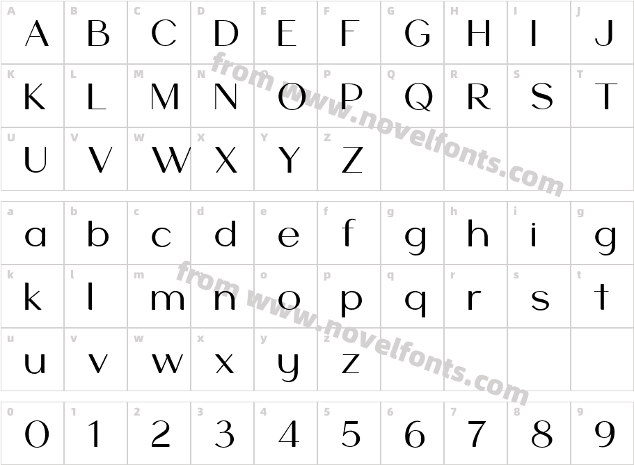 HV Harietta BoldCharacter Map