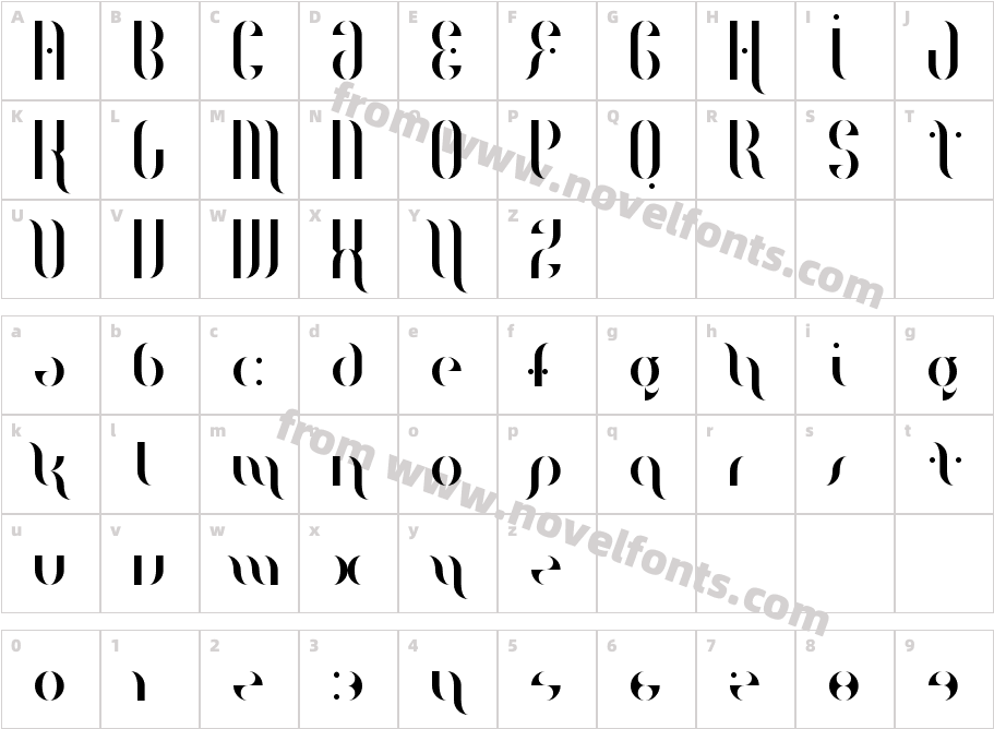 Magenta Flow RegularCharacter Map