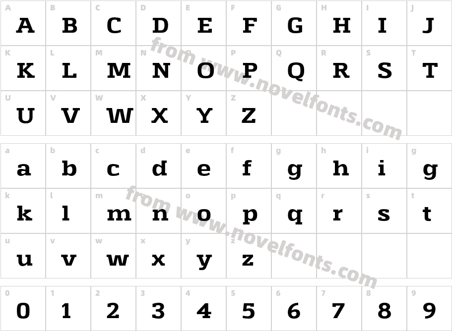 Haeock BoldCharacter Map