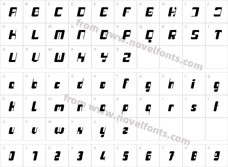 Haike bold itCharacter Map