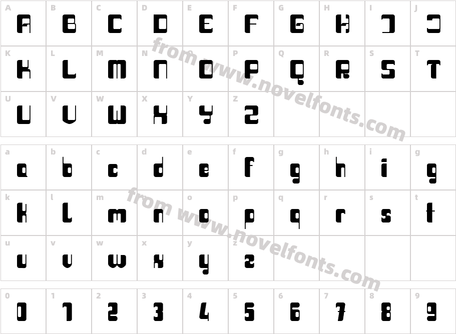 Haike bold regCharacter Map