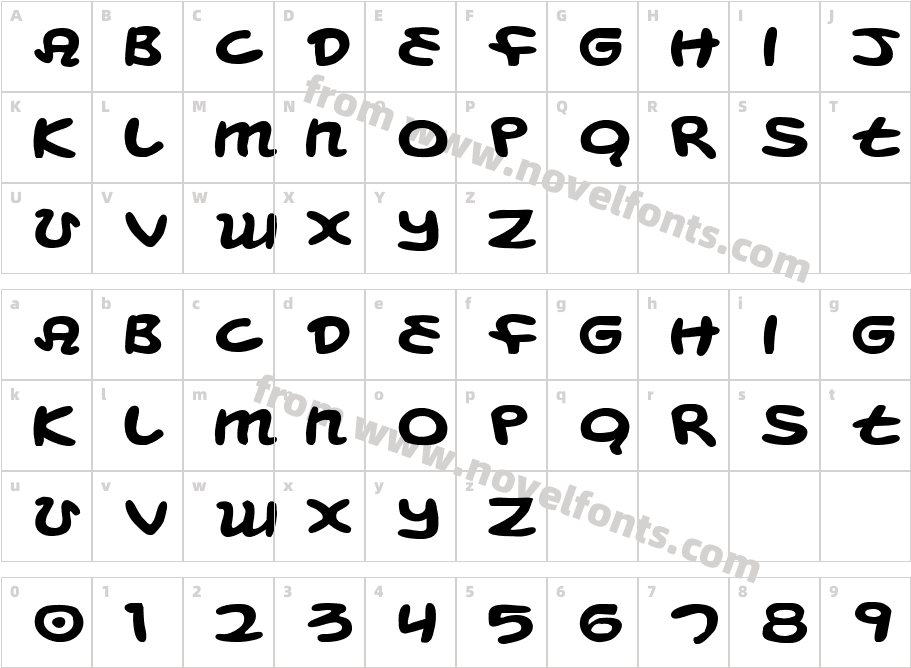 Magic Beans ExpandedCharacter Map