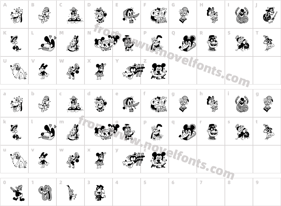 Hail DisneyCharacter Map