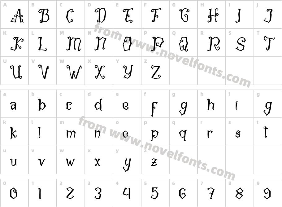 Halloween SecretCharacter Map