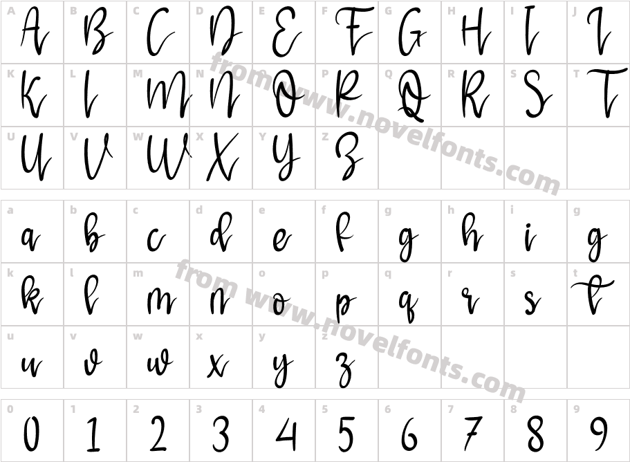 Halmuda RegularCharacter Map