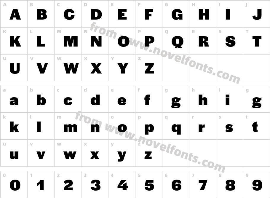 Halyard Display BlackCharacter Map
