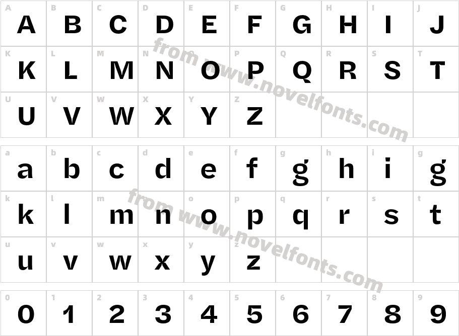 Halyard Micro SemiboldCharacter Map