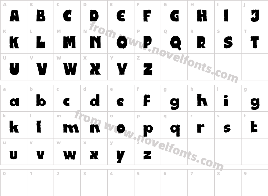 HandclapsDEMO RegularCharacter Map