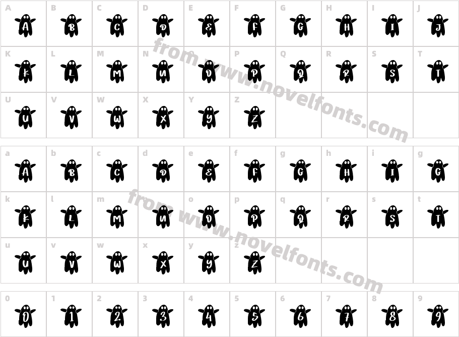 Hantu Personal UseCharacter Map