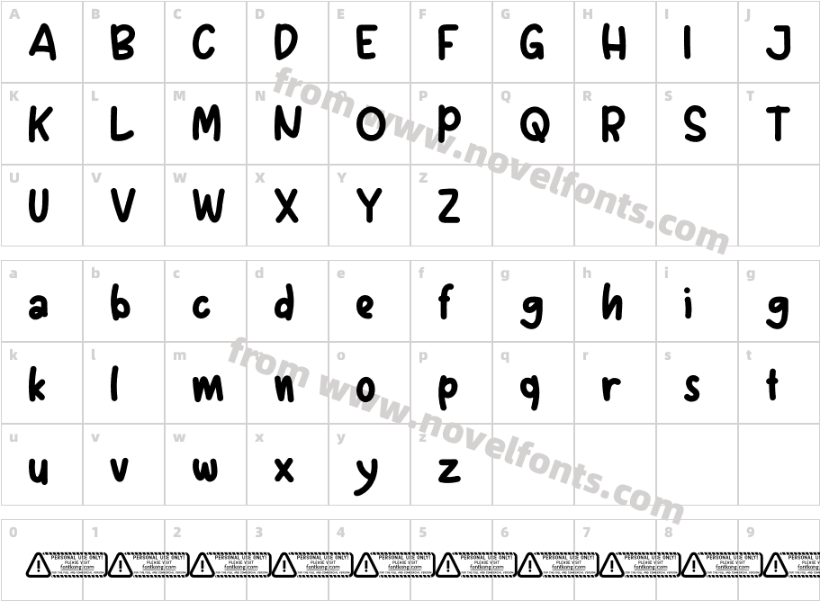 Happy Meal PERSONAL USE ONLY!Character Map