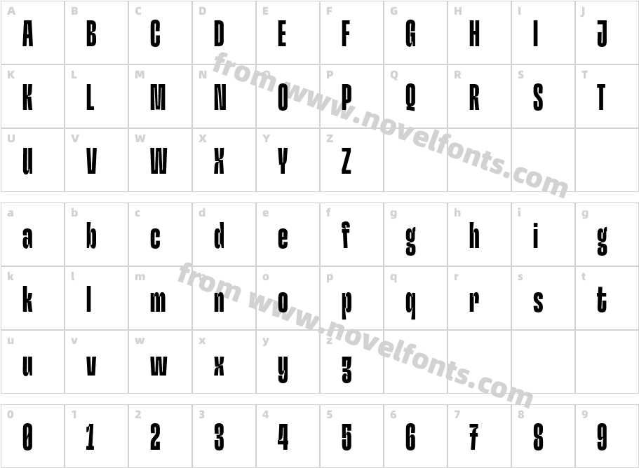 Hardbop W05 BlackCharacter Map