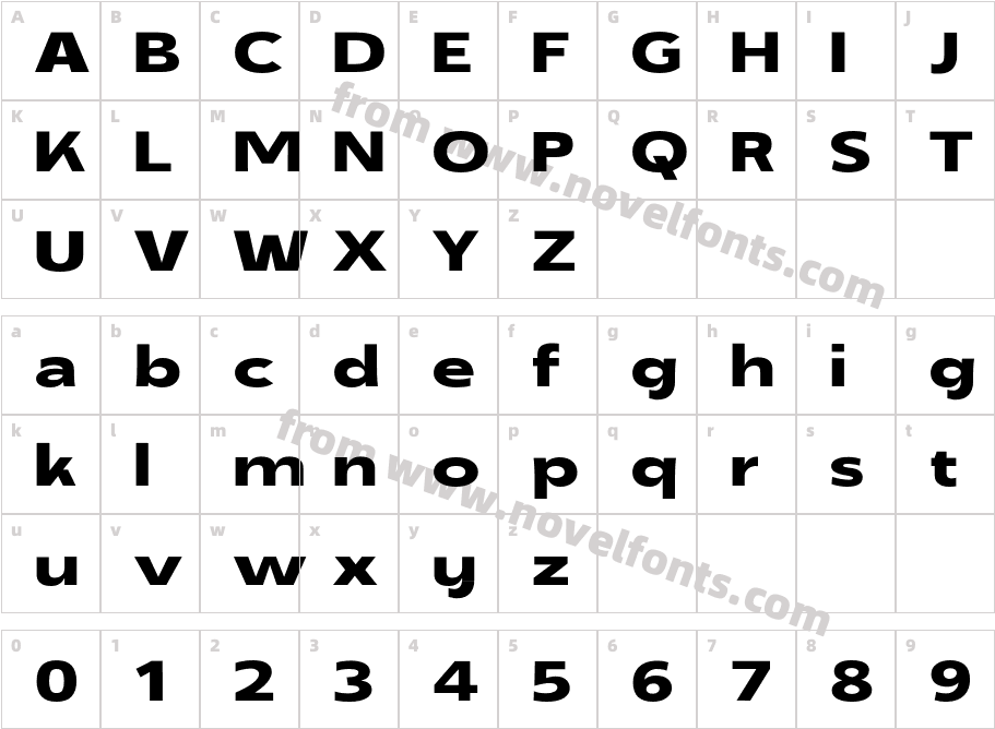 Hatchero Personal Use RegularCharacter Map