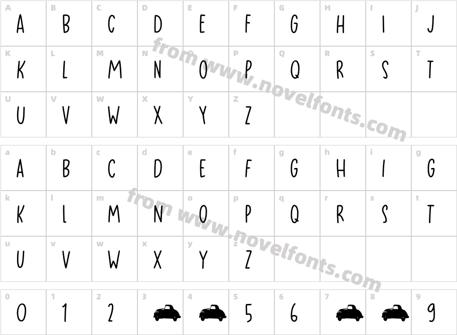 Headlight Blue DEMO RegularCharacter Map