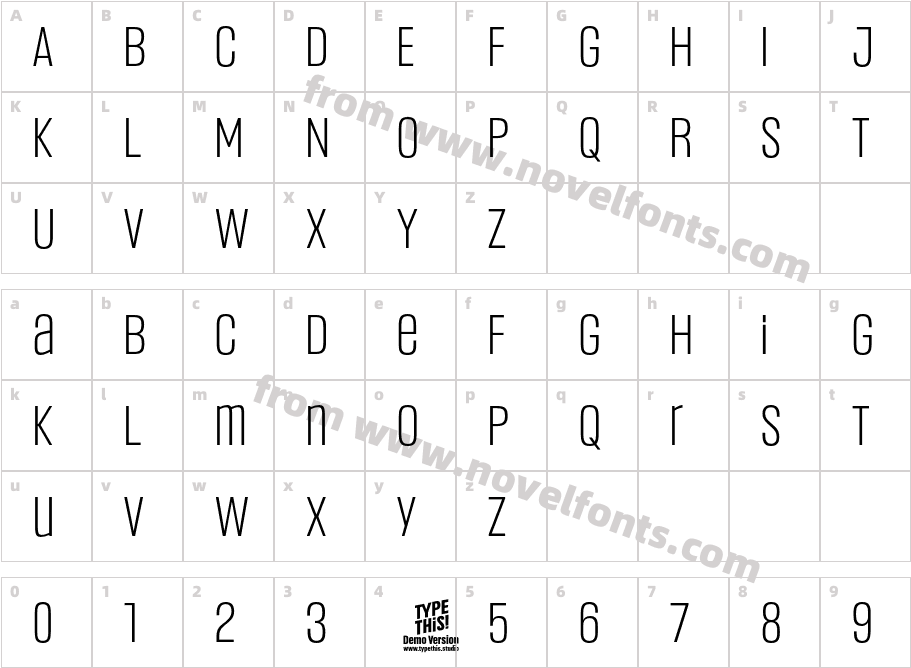 Headlines Uni A Semi Light TrialCharacter Map