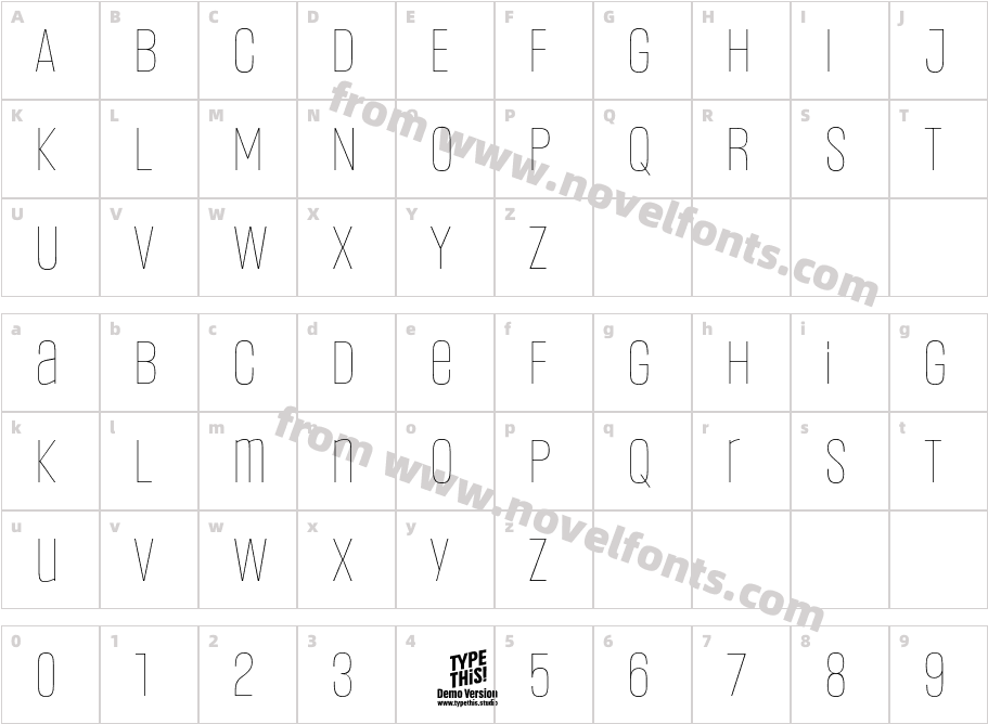 Headlines Uni A Thin TrialCharacter Map