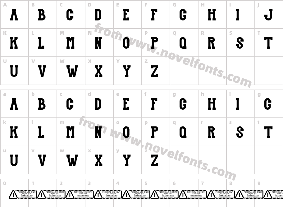 HeadtonCharacter Map