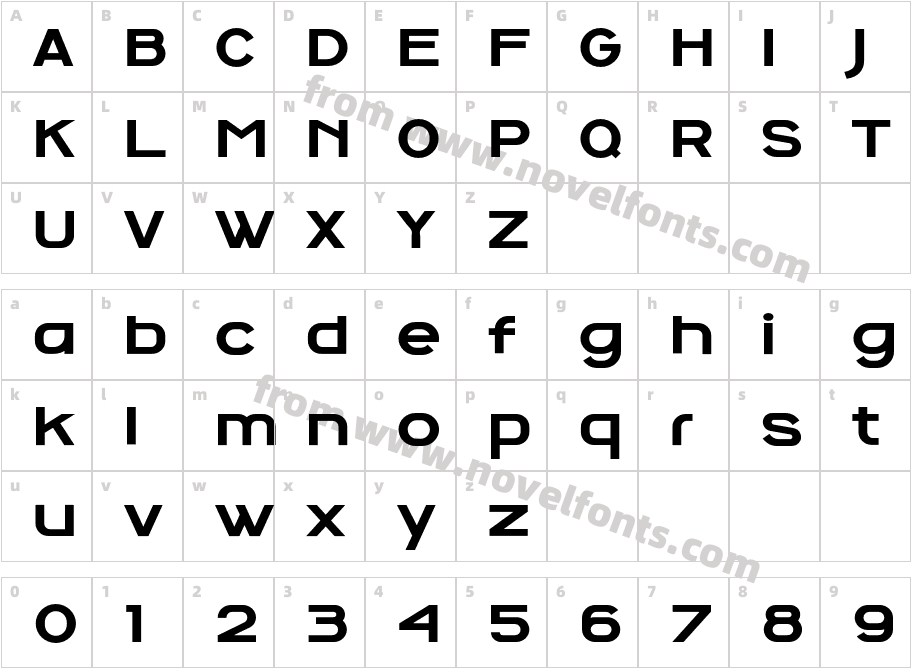Hecativas BoldCharacter Map