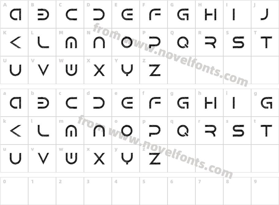 Android ScratchCharacter Map