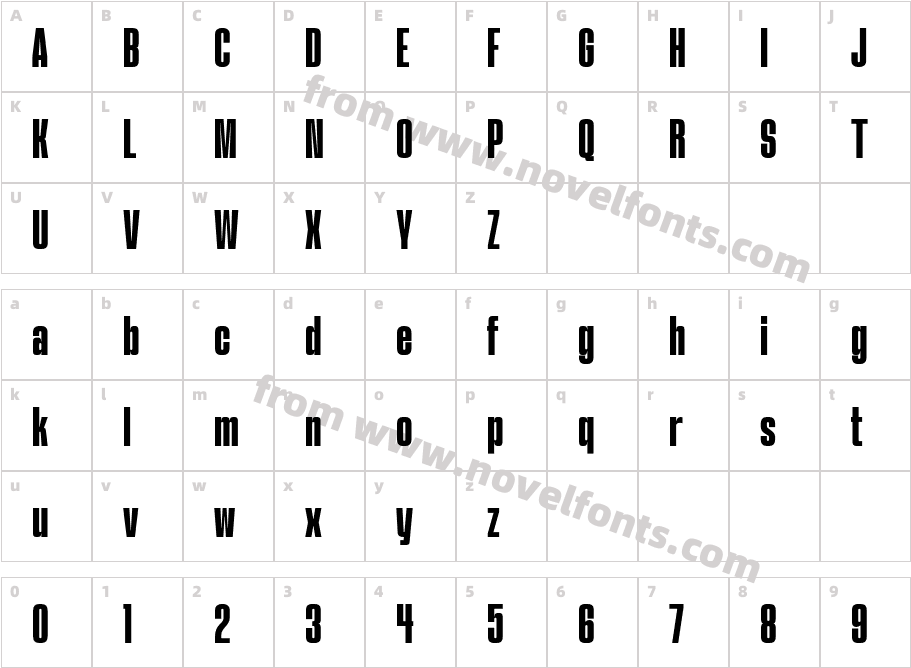 Heliuk Pliable RegularCharacter Map