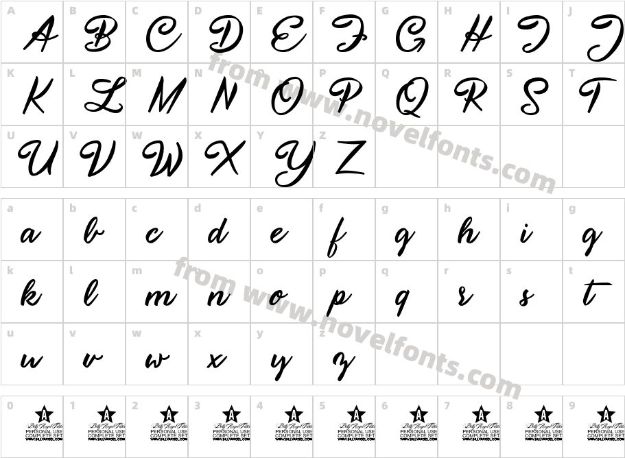 Hello Beauty Personal UseCharacter Map