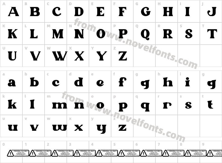 Hello Sun PERSONAL USE ONLY!Character Map