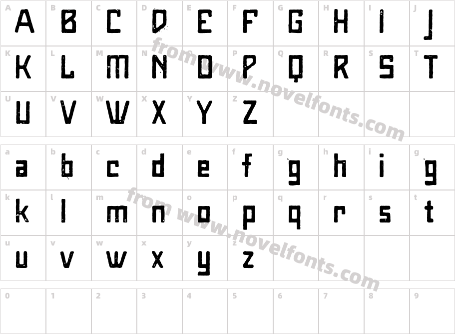 MaiersNr8Character Map