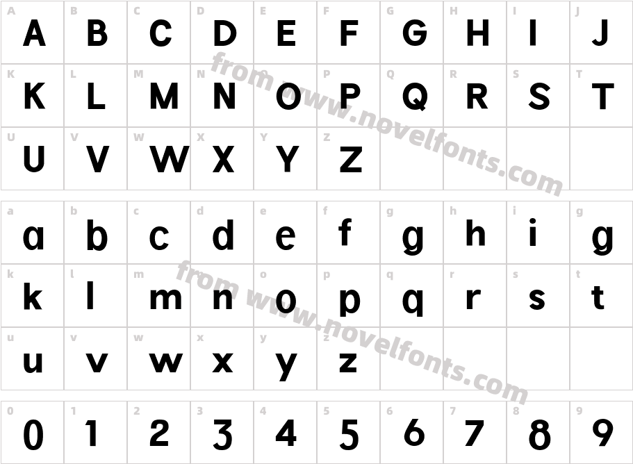 Hempa Sans Extra BoldCharacter Map