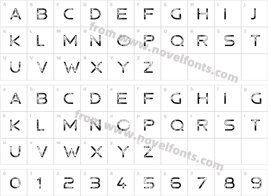 Hermannstadt Regular PressCharacter Map