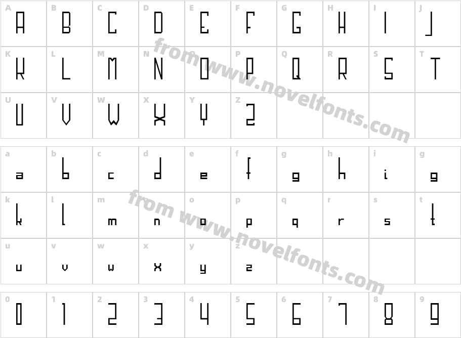 Hi Blok LightCharacter Map