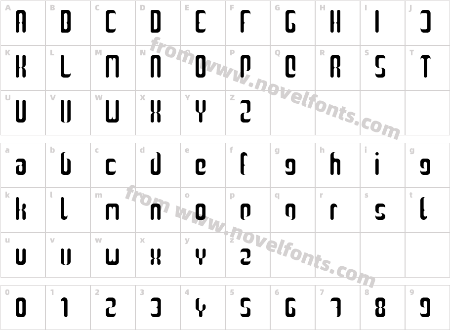 High Light v1 RegularCharacter Map