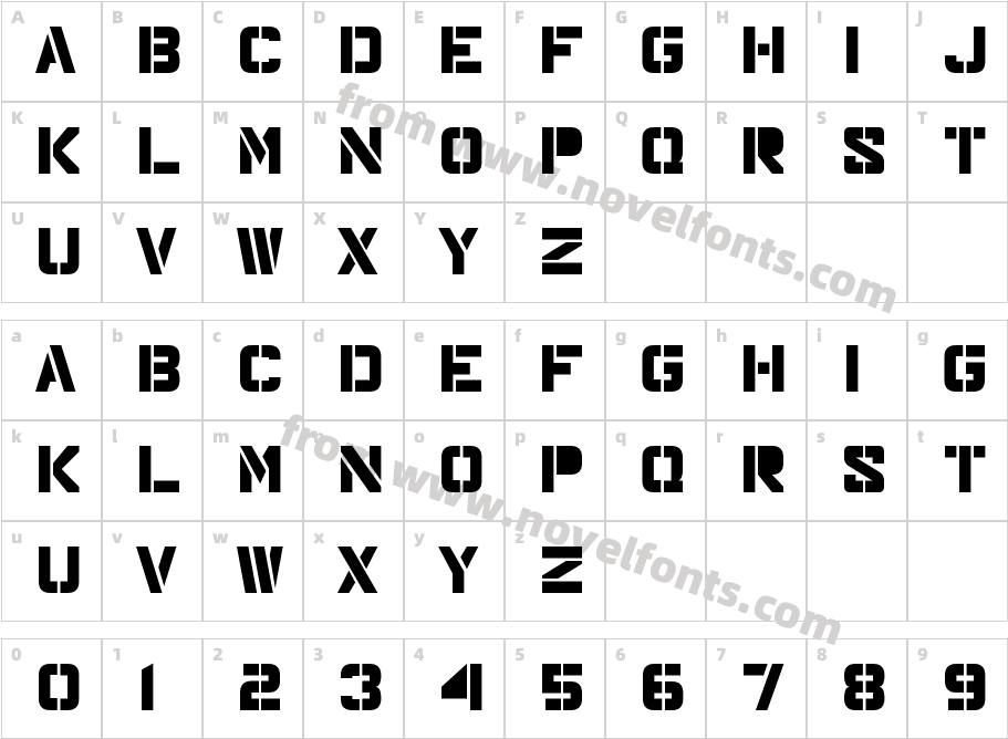 Major SnafuCharacter Map